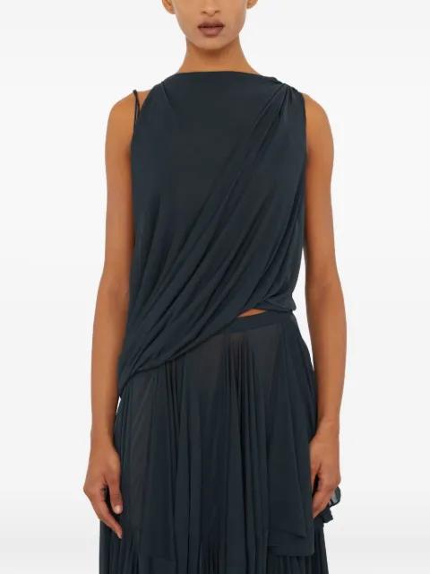 Macrame silk knot top by CHRISTOPHER ESBER
