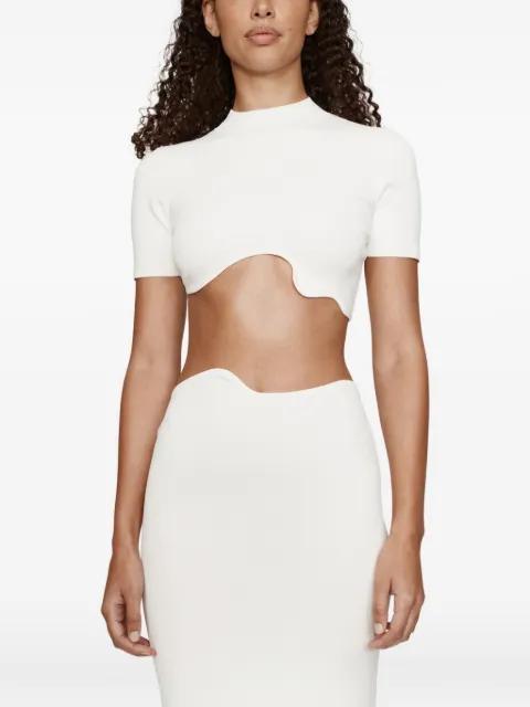 Maparadita cut-out short-sleeve top by CHRISTOPHER ESBER