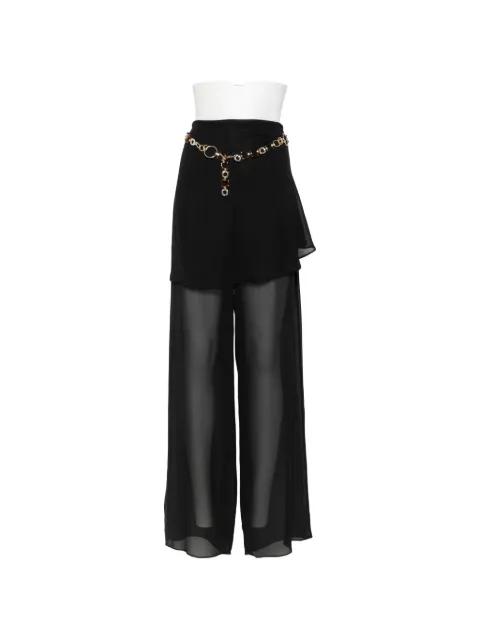 Mirador sarong belted palazzo pants by CHRISTOPHER ESBER