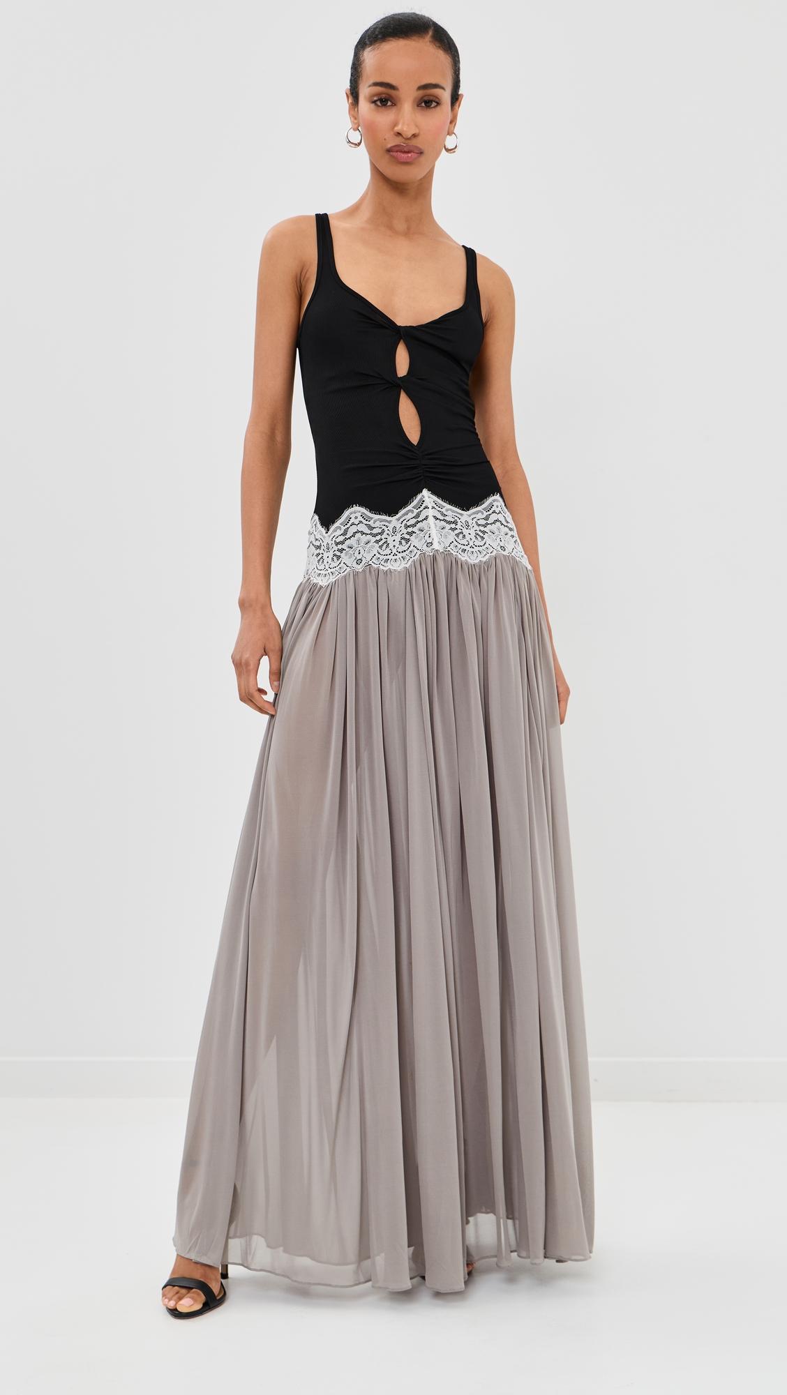 Open Twist Verner Lace Tank Dress by CHRISTOPHER ESBER
