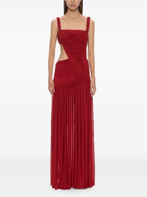 Orion Separation cut-out ruched gown by CHRISTOPHER ESBER
