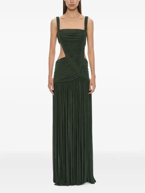 Orion Separation cut-out ruched gown by CHRISTOPHER ESBER