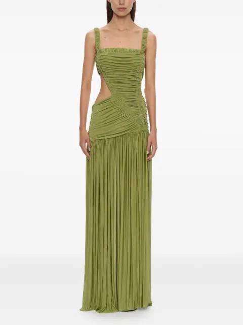 Orion Separation cut-out ruched gown by CHRISTOPHER ESBER