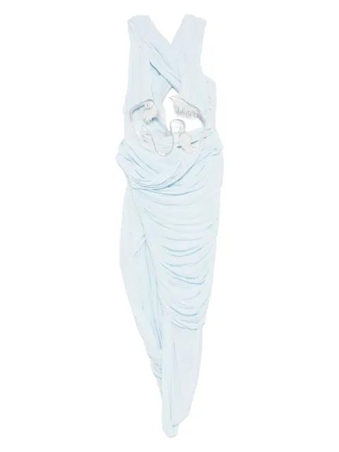 Sculptured Draped asymmetric dress by CHRISTOPHER ESBER