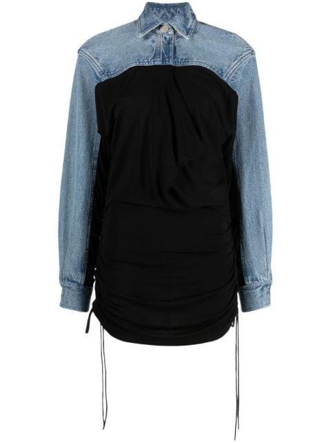 Sevilla denim polo top by CHRISTOPHER ESBER