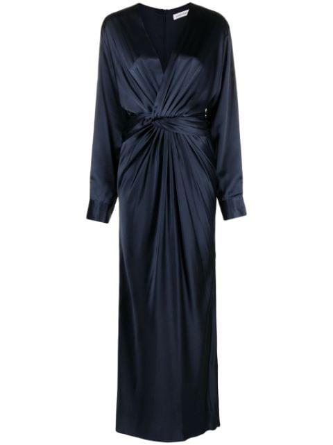 Triquetra Twist silk maxi dress by CHRISTOPHER ESBER