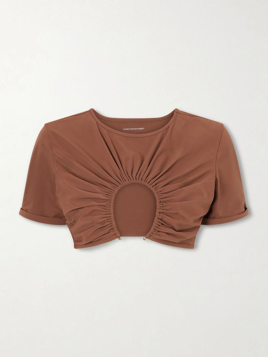 U Prong Tee bikini top by CHRISTOPHER ESBER