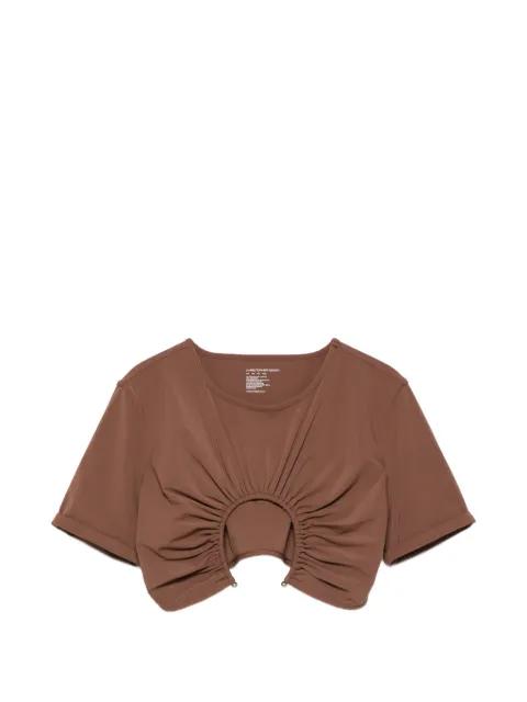 U-prong ruched top by CHRISTOPHER ESBER