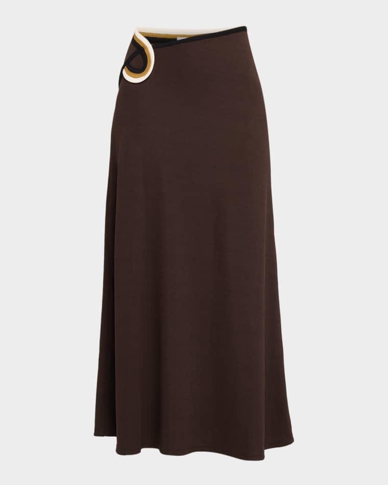 Verner Embroidered Maxi Skirt by CHRISTOPHER ESBER