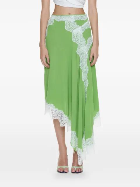 Verve lace-detail asymmetric skirt by CHRISTOPHER ESBER
