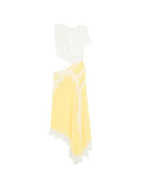 Verve lace-trim asymmetric dress by CHRISTOPHER ESBER