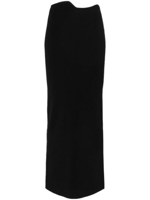 asymmetric-waist midi skirt by CHRISTOPHER ESBER