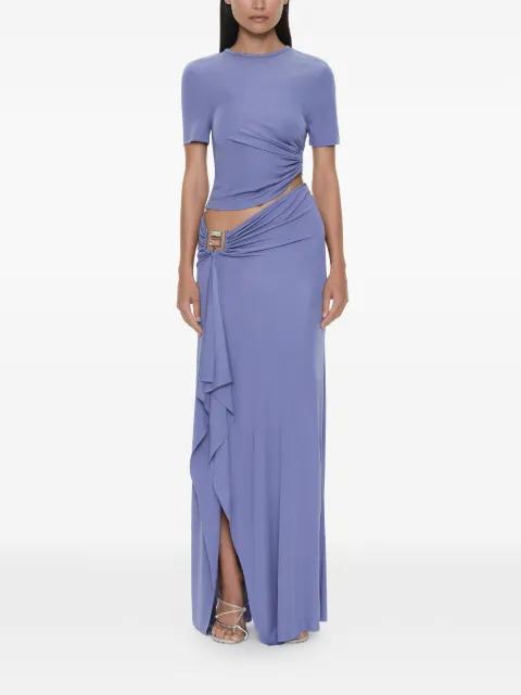 buckle cascade maxi skirt by CHRISTOPHER ESBER