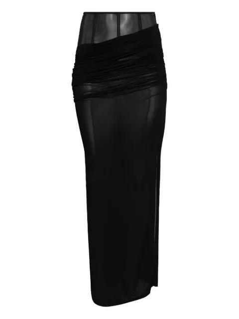 corset draped skirt by CHRISTOPHER ESBER