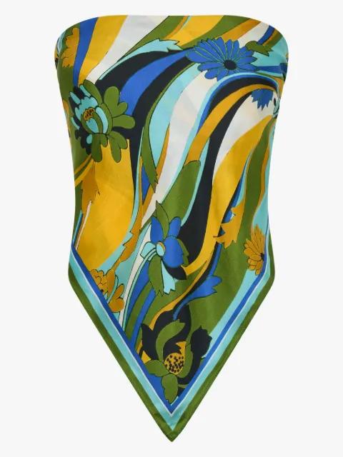 floral-print silk scarf by CHRISTOPHER ESBER