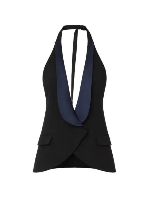 halterneck pocket vest by CHRISTOPHER ESBER