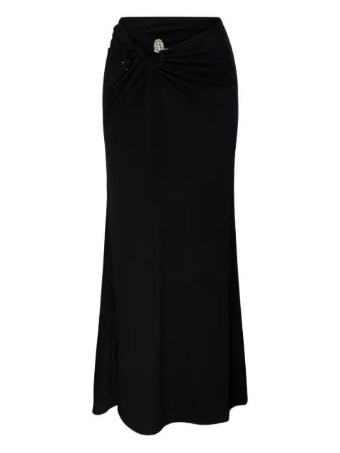 knot-detail ribbed-knit maxi skirt by CHRISTOPHER ESBER