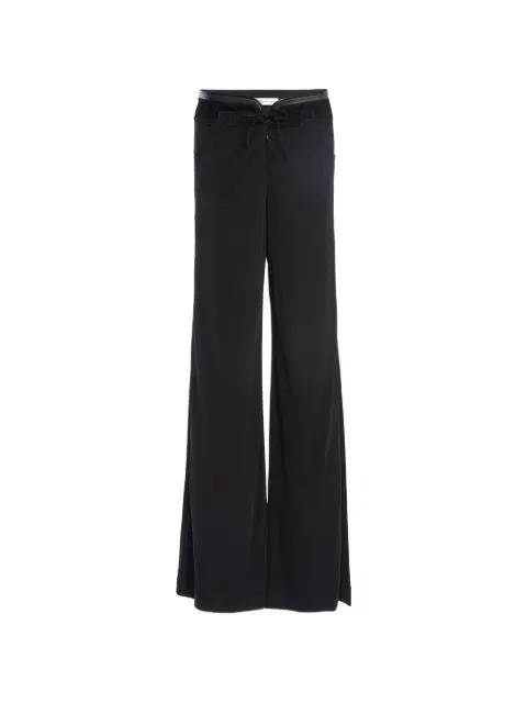 leather belted trousers by CHRISTOPHER ESBER