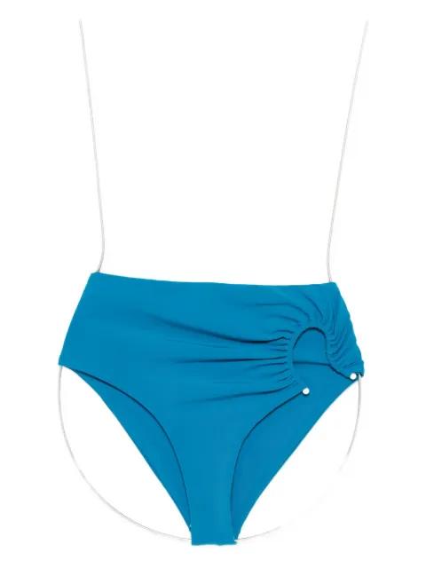 ring-detail high-waisted bikini bottoms by CHRISTOPHER ESBER