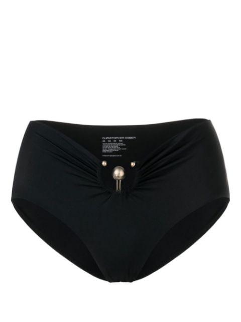 ring-embellishment bikini bottoms by CHRISTOPHER ESBER