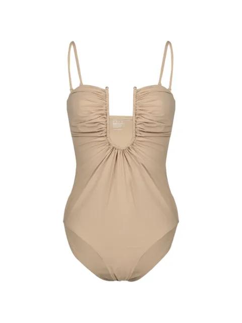 ruched one-piece swimsuit by CHRISTOPHER ESBER