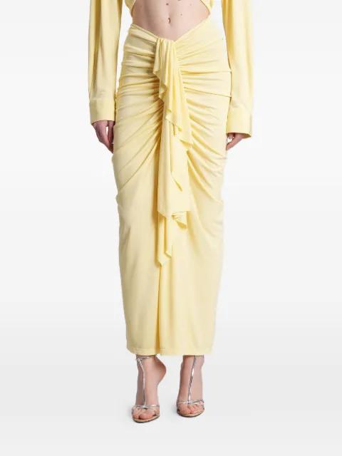 ruffled-detailing maxi skirt by CHRISTOPHER ESBER