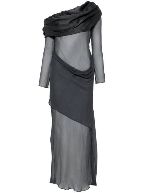 sheer maxi dress by CHRISTOPHER ESBER