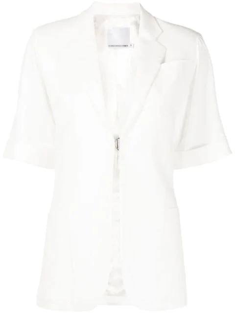 short-sleeve single-breasted blazer by CHRISTOPHER ESBER