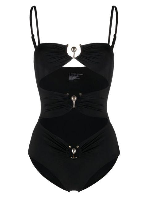 square neck cut-out swimsuit by CHRISTOPHER ESBER
