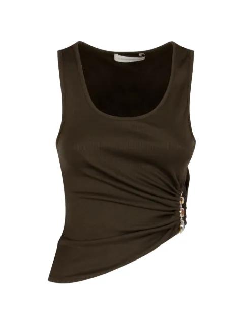 stone-embellished gathered top by CHRISTOPHER ESBER