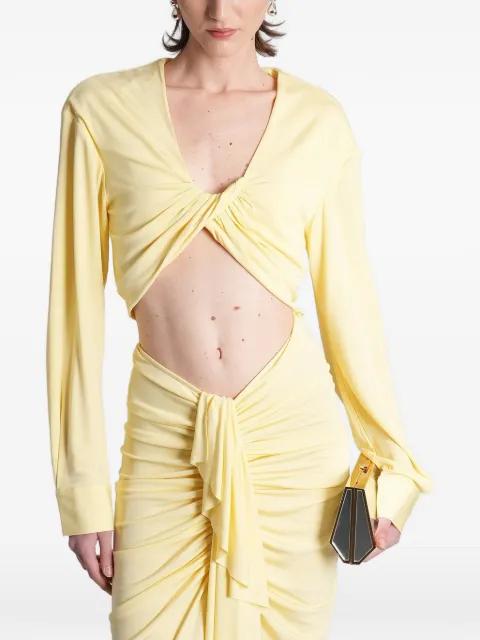 twist-detail cropped top by CHRISTOPHER ESBER