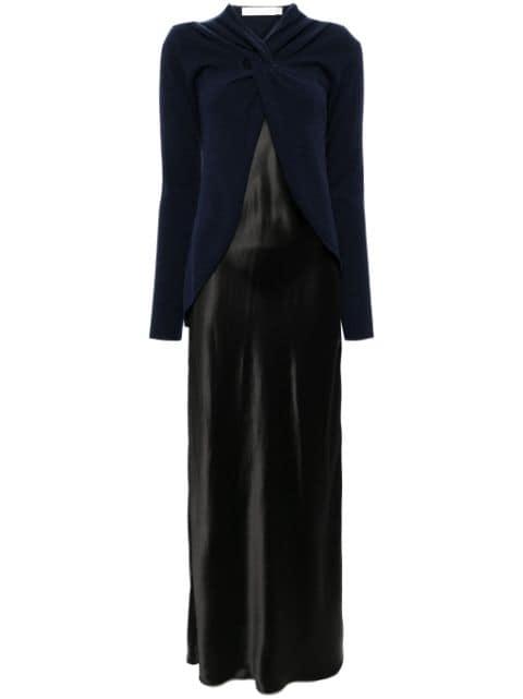 twist front cashmere dress by CHRISTOPHER ESBER