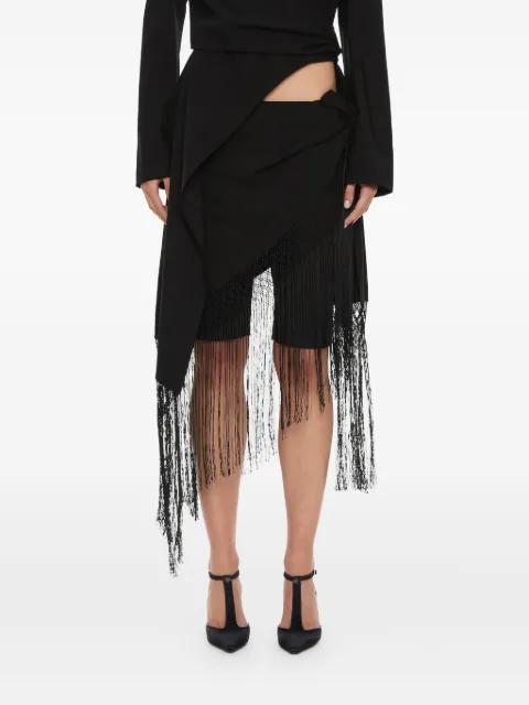 unravel macramé wrap shorts by CHRISTOPHER ESBER