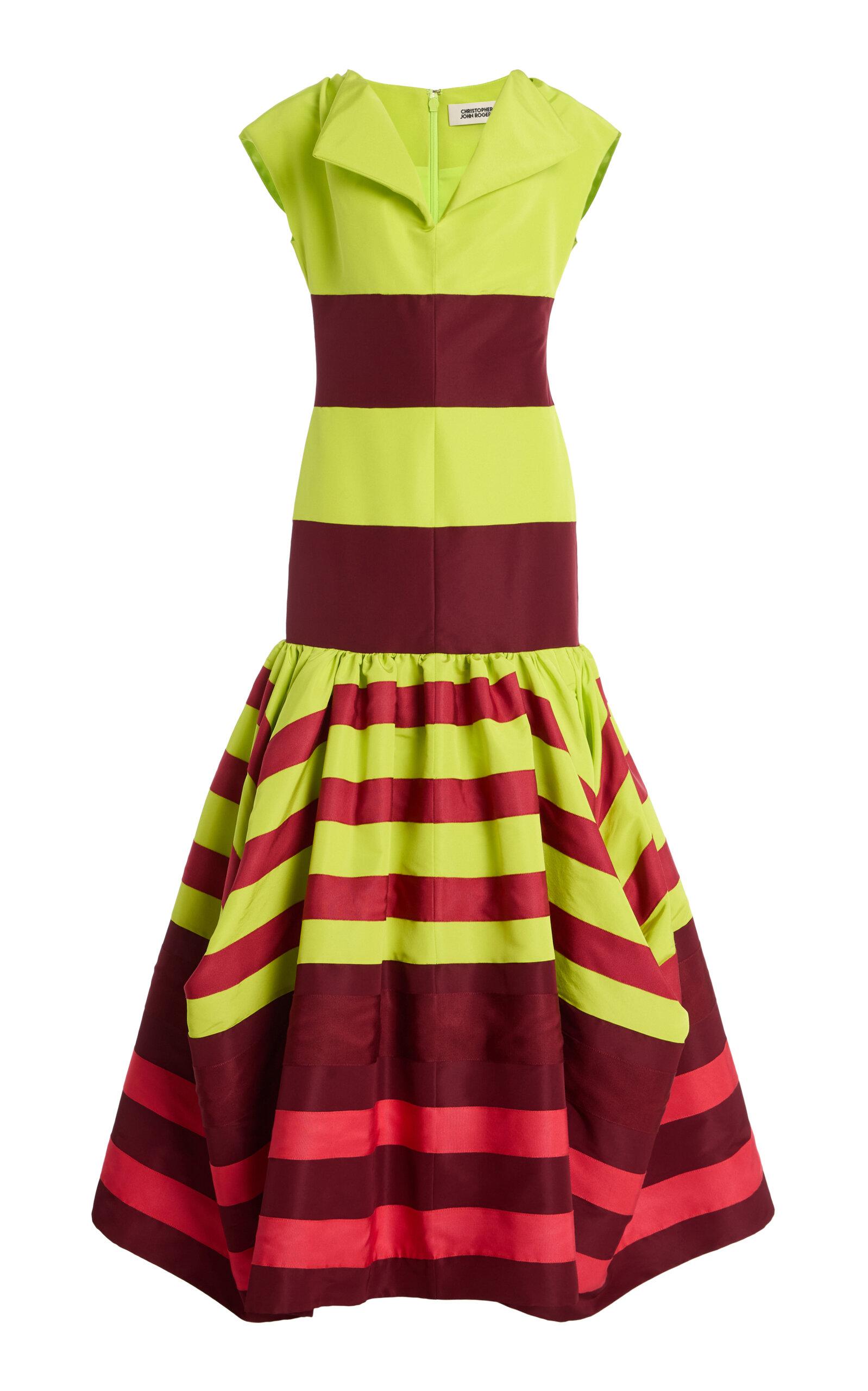 Christopher John Rogers Colorblocked Silk Umbrella Gown - Moda Operandi by CHRISTOPHER JOHN ROGERS