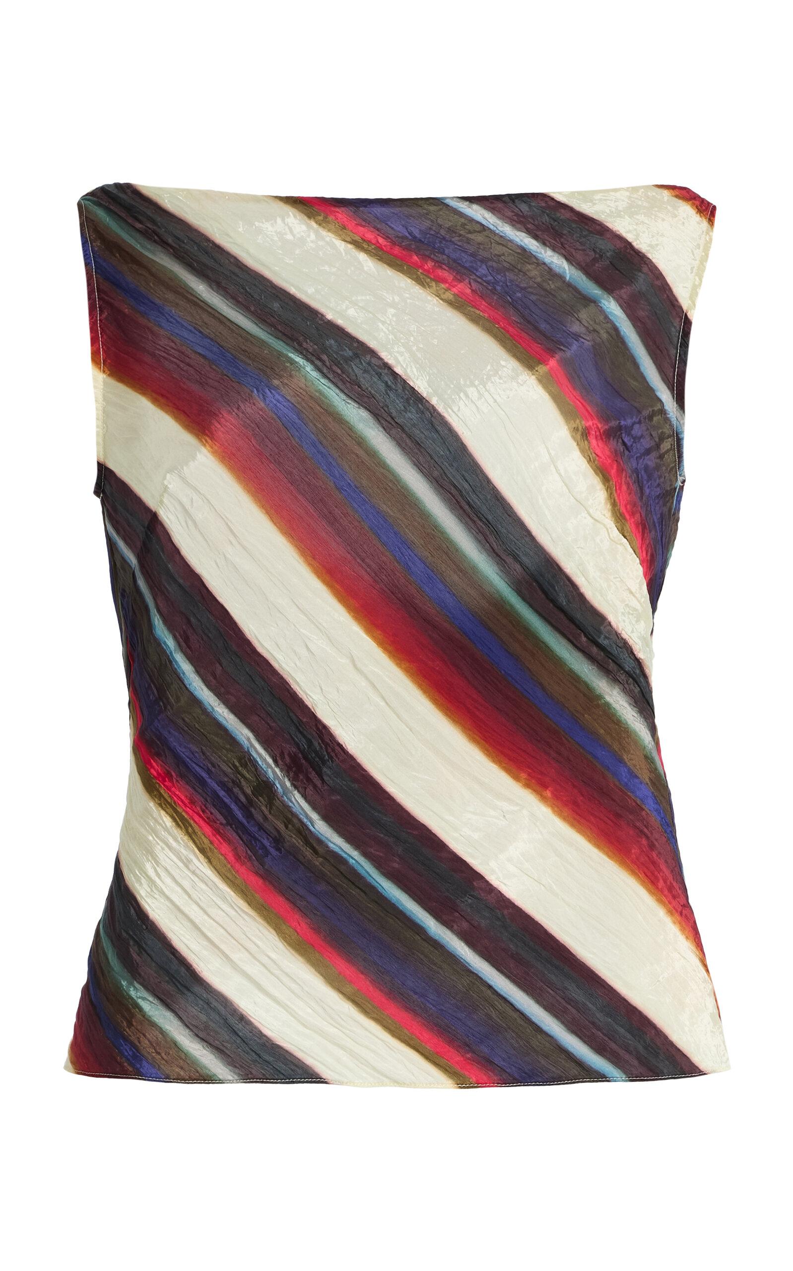 Christopher John Rogers Morris Striped Sheer Top - Moda Operandi by CHRISTOPHER JOHN ROGERS