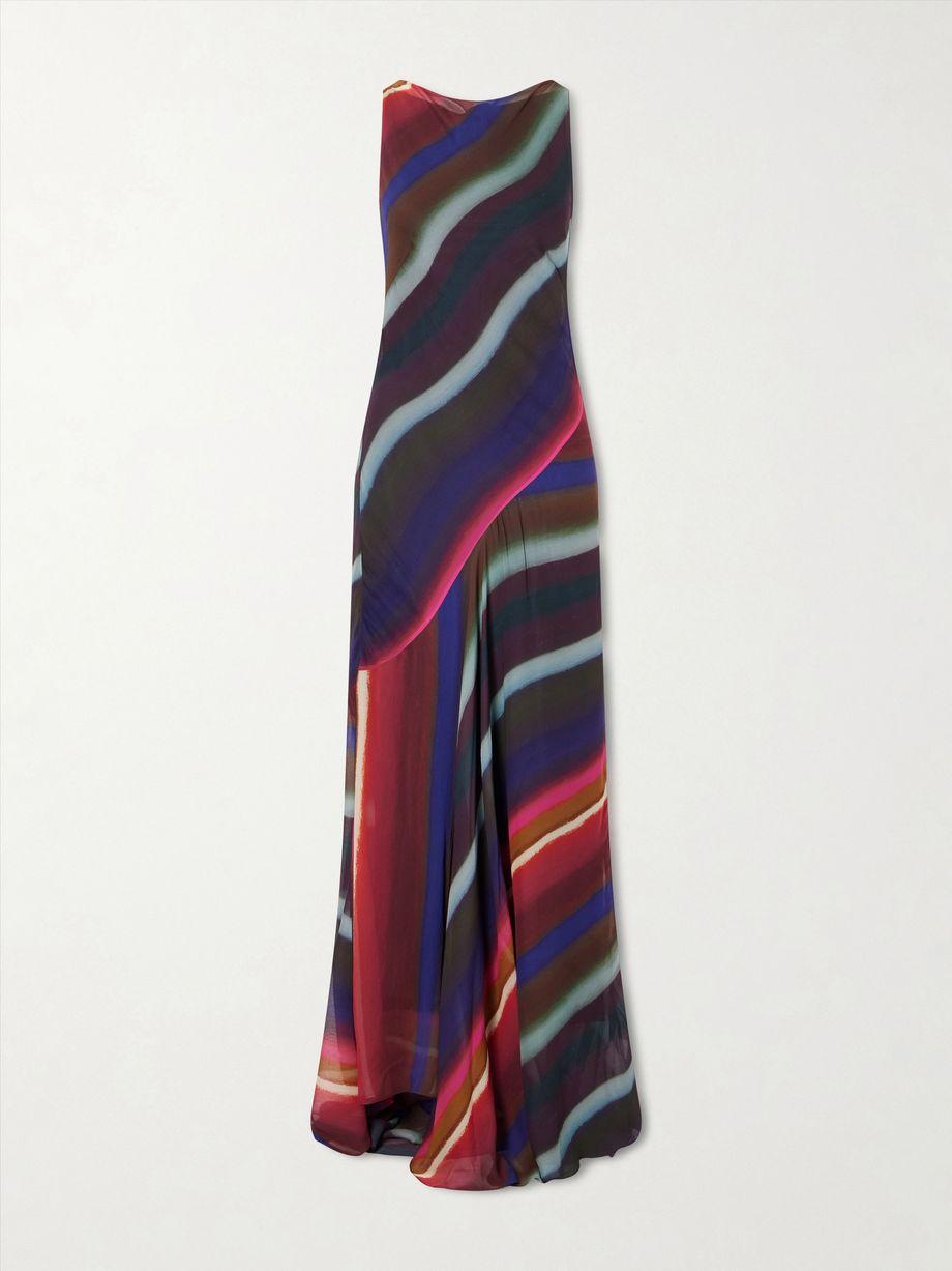 Louie striped satin-crepe maxi dress by CHRISTOPHER JOHN ROGERS