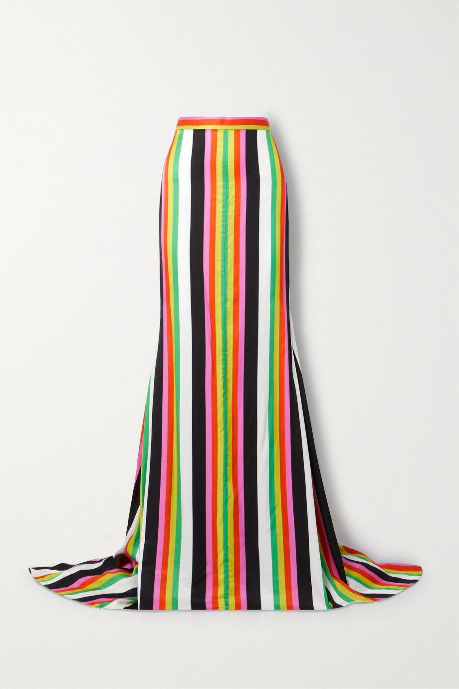 Striped crepe maxi skirt by CHRISTOPHER JOHN ROGERS