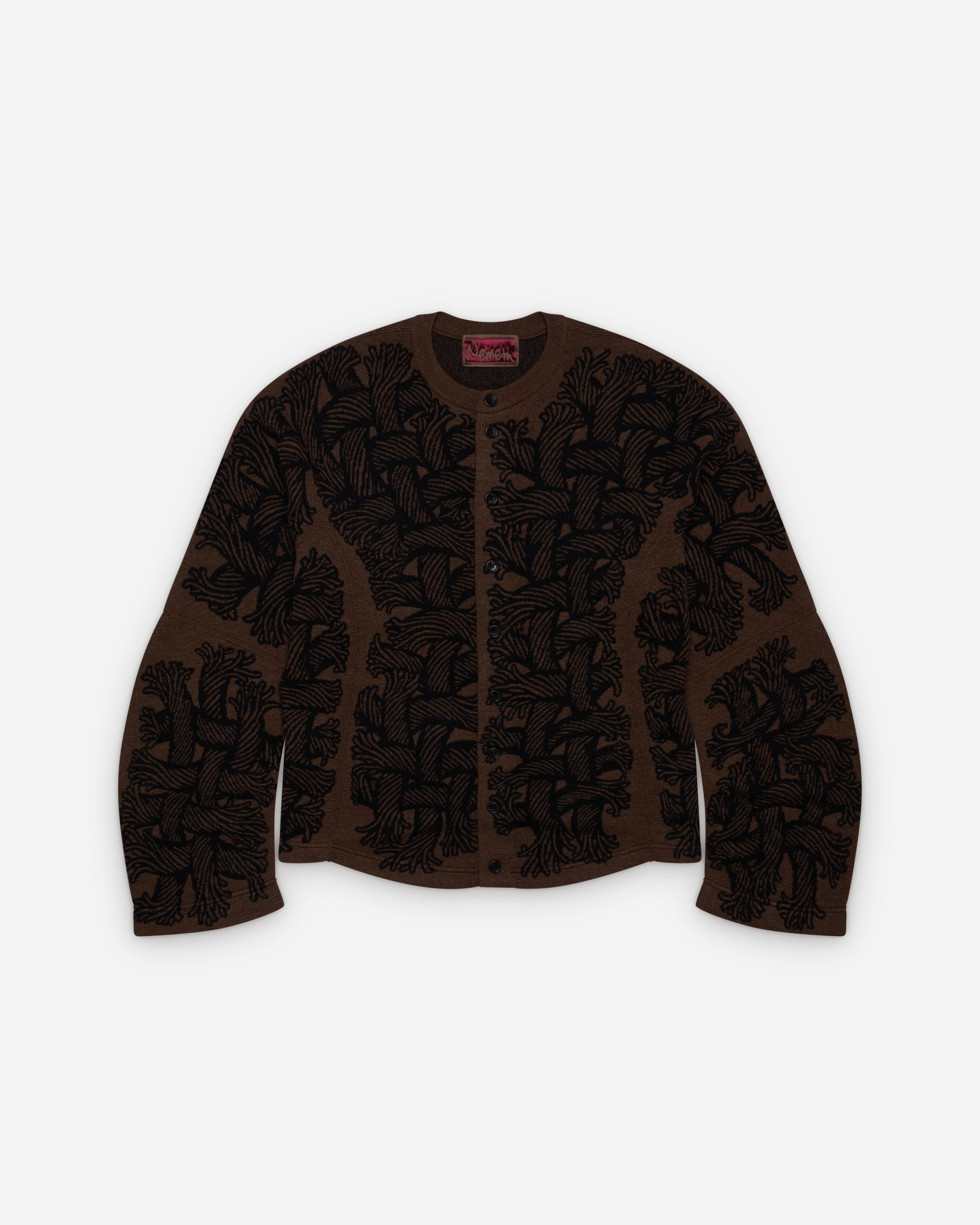 Christopher Nemeth - Men's Cardigan 203K - (Brown) by CHRISTOPHER NEMETH