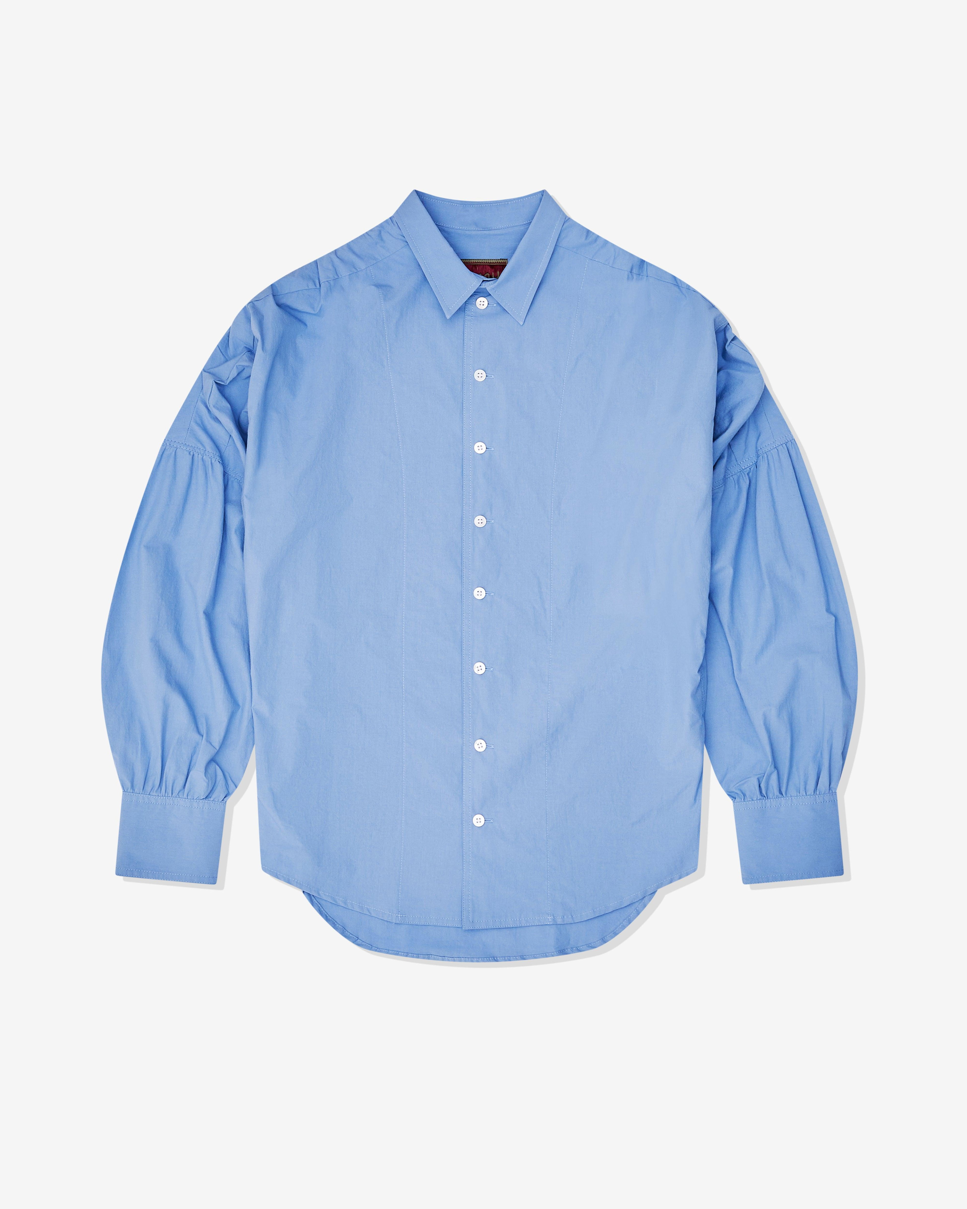 Christopher Nemeth - Men’s Curved Hem Shirt - (Ash Blue) by CHRISTOPHER NEMETH