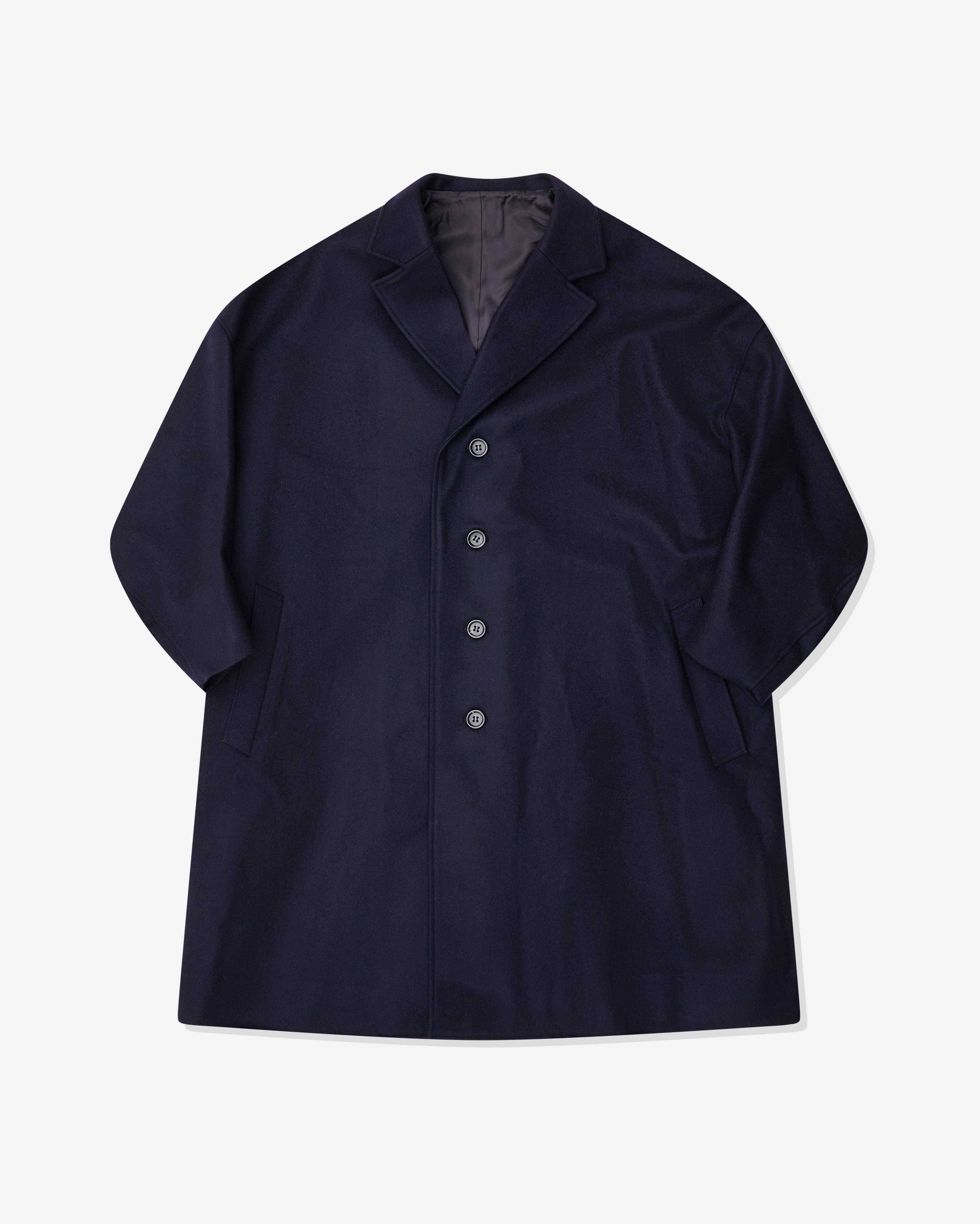 Christopher Nemeth - Men’s Drop Shoulder Coat - (Navy) by CHRISTOPHER NEMETH