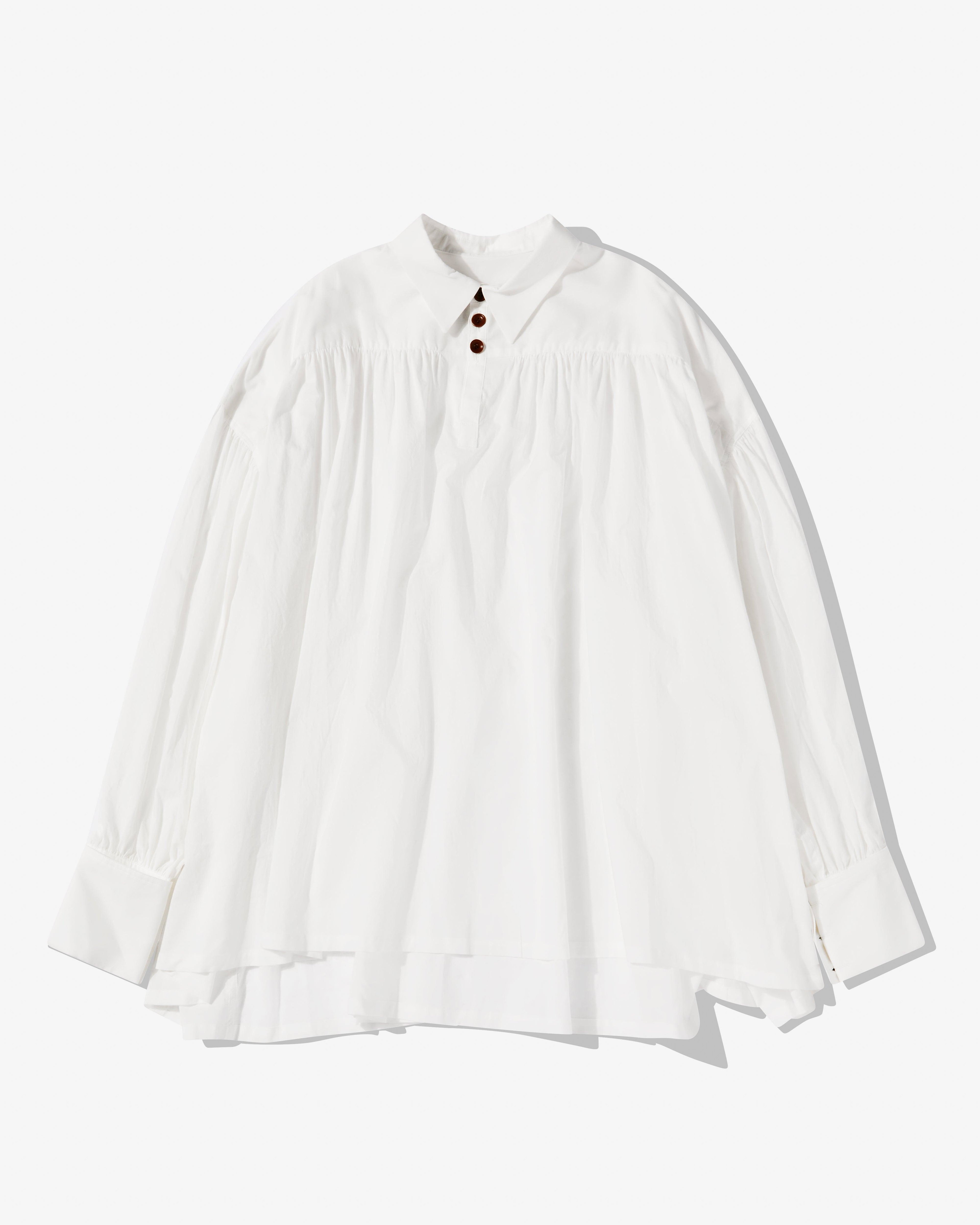 Christopher Nemeth - Men’s Pleated Shirt - (Off White) by CHRISTOPHER NEMETH