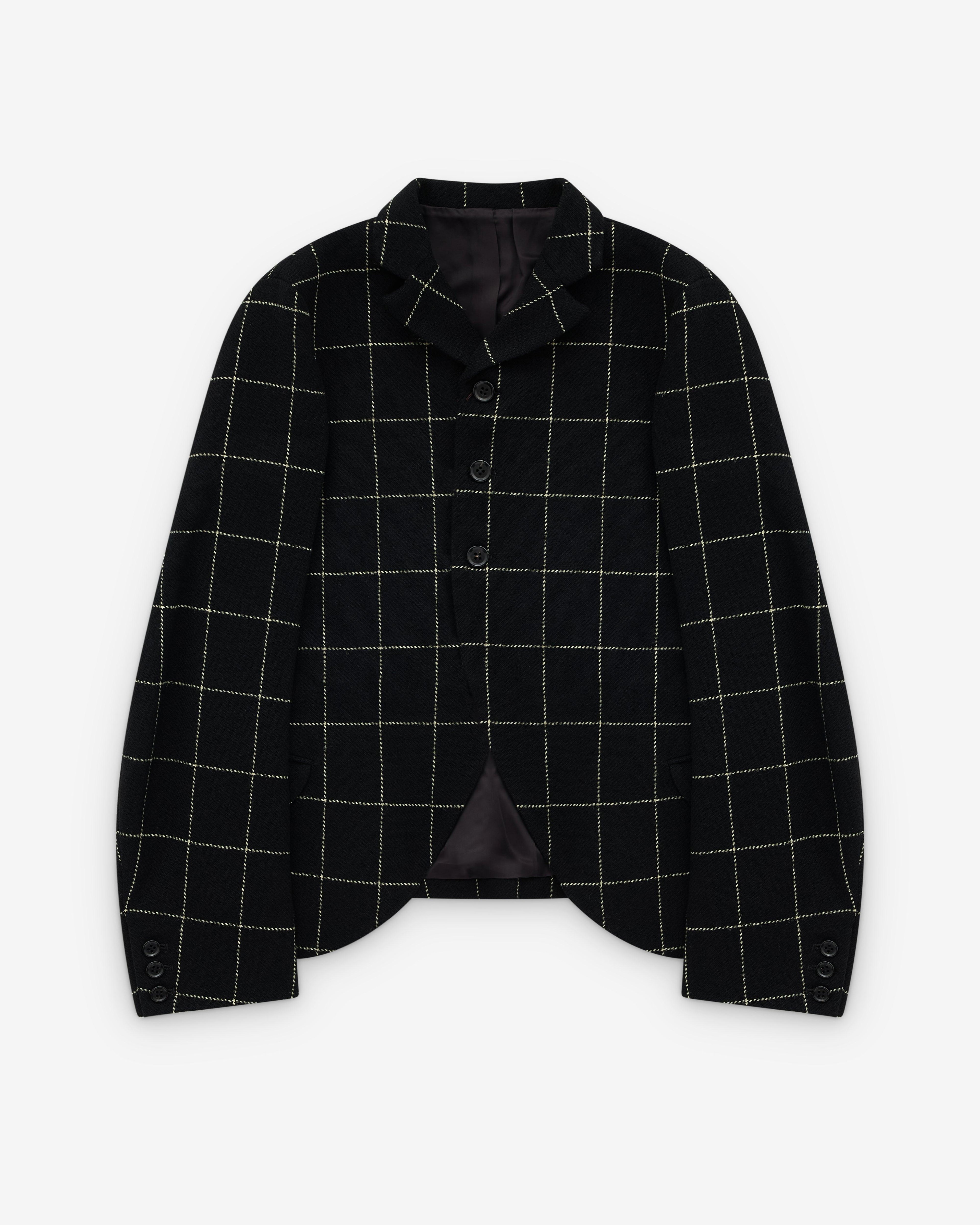 Christopher Nemeth - Men's Window Pane Tweed Jacket 19236 - (Black) by CHRISTOPHER NEMETH