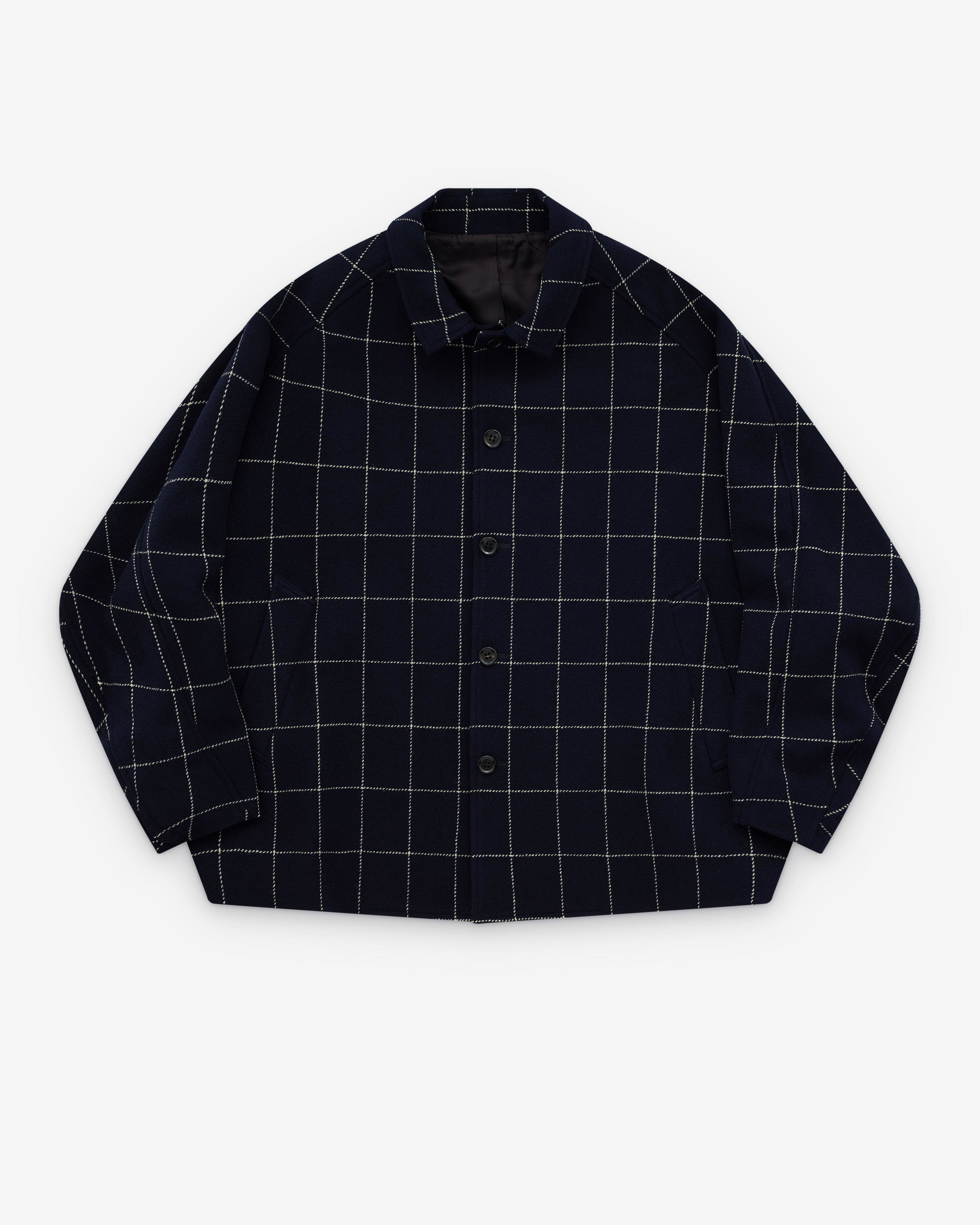 Christopher Nemeth - Men's Window Pane Tweed Jacket 19236 - (Navy) by CHRISTOPHER NEMETH