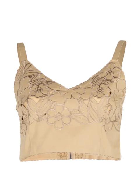 Feyre floral-embroidered top by CHRISTY LYNN