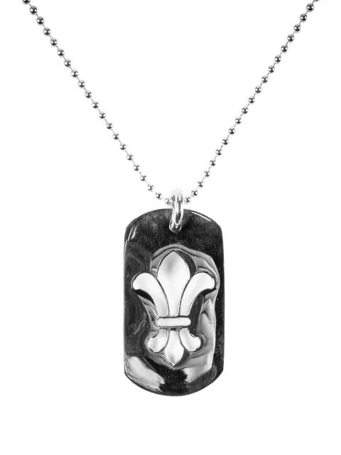 Fleur dog-tag necklace by CHROME HEARTS
