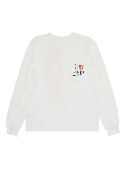 I Love NY long-sleeve "White" T-shirt by CHROME HEARTS
