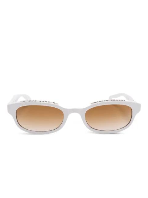 Lowrider oval-frame sunglasses by CHROME HEARTS