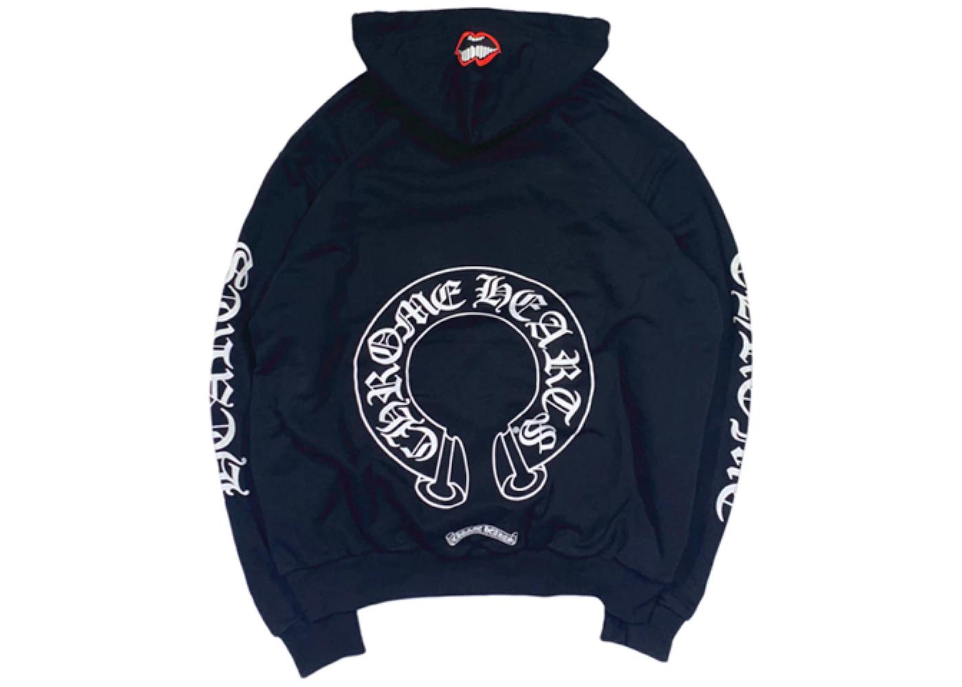 Matty Boy Chomper Horseshoe Hoodie Black by CHROME HEARTS