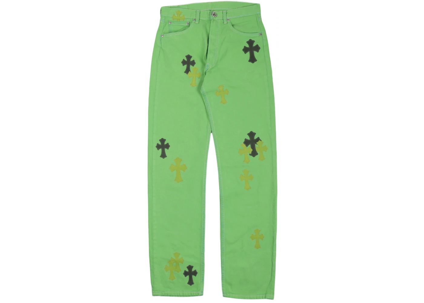 Matty Boy Sex Records Vintage Levi's Jeans Slime Green by CHROME HEARTS