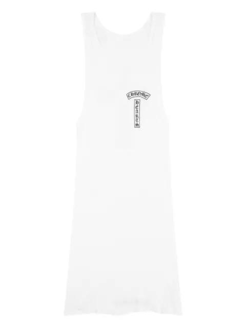 T Bar Cross ribbed tank top by CHROME HEARTS